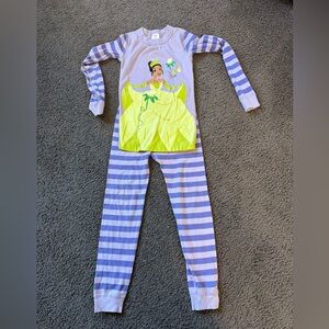 Hanna Andersson x Disney Princess Tiana long sleeve pajama set 6/7